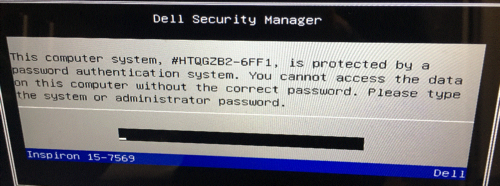 Dell latitude 6ff1 bios password
